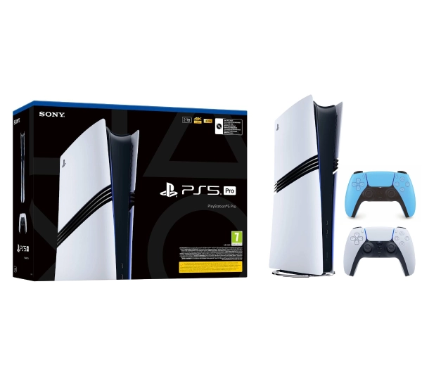 Sony PlayStation 5 Pro (PS5) 2TB + Dodatkowy Pad Gwiezdny błękit