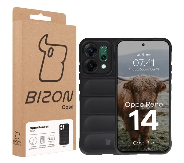Bizon Pancerne Tur do Oppo Reno 14 Czarny