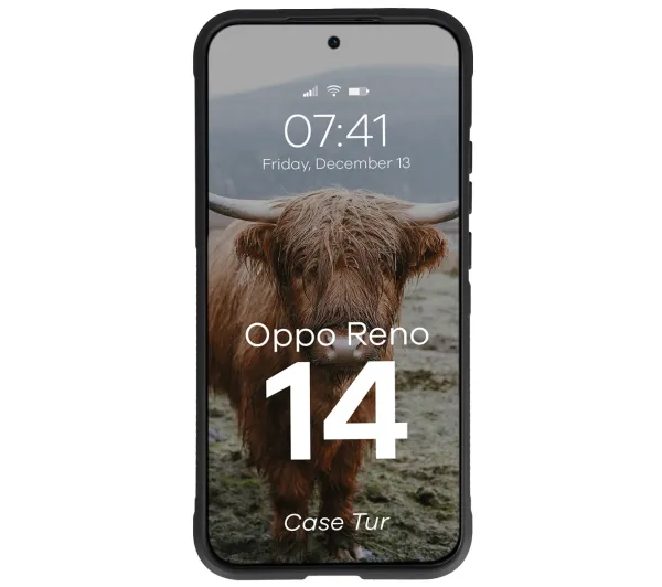 Bizon Pancerne Tur do Oppo Reno 14 Czarny