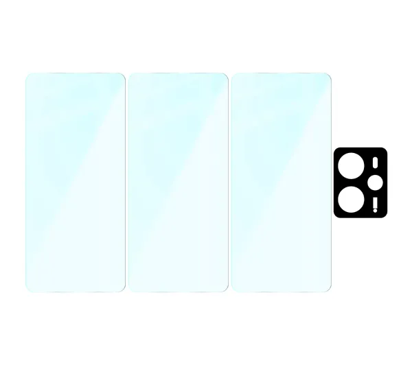 Bizon 3x Szkło hartowane + szybka na aparat Realme 14 5G / Realme 14T 5G