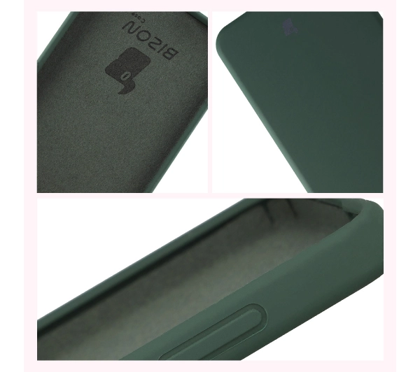 Bizon Silikonowe Soft do Samsung Galaxy S25 FE Ciemnozielony