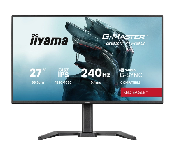 iiyama G-Master Red Eagle GB2771HSU-B1 27" Full HD Fast IPS 240Hz 0.4 MPRT Gamingowy