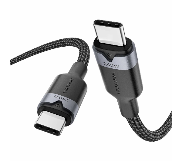 Vention USB-C do USB-C 2.0 PD 3.1 5A 240W 1m Czarny