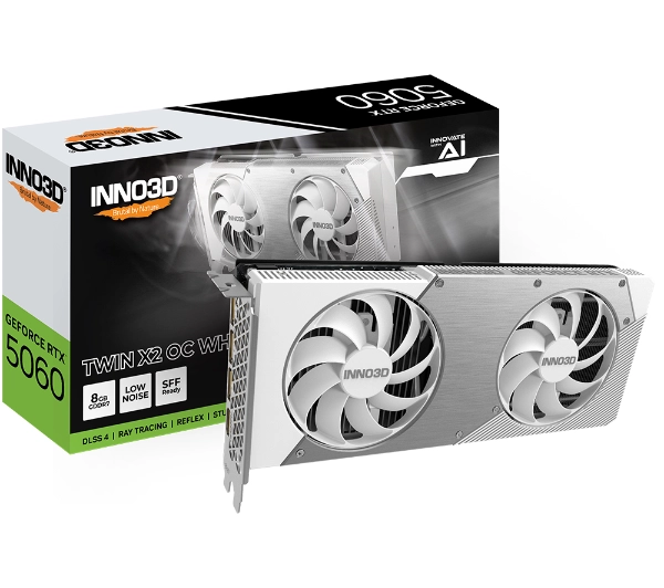 Inno3D GeForce RTX 5060 Twin X2 OC White 8GB GDDR7 128bit DLSS 4