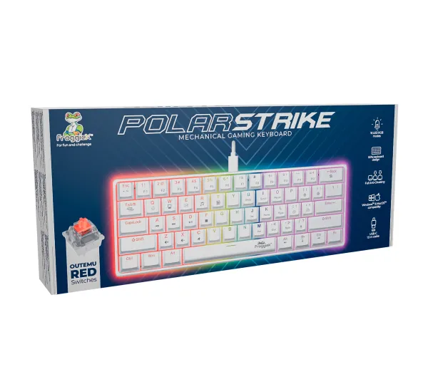 FroggieX PolarStrike RGB Outemu Red Biały