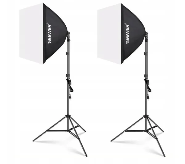 NEEWER NK800 2x SOFTBOX 60cm STATYW 210cm 90 Żarówka RGB Bluetooth