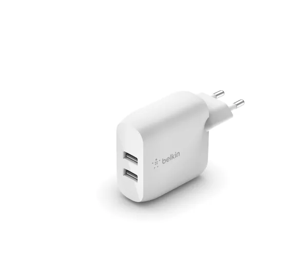 Belkin BoostCharge  2x USB-A 24W Biały