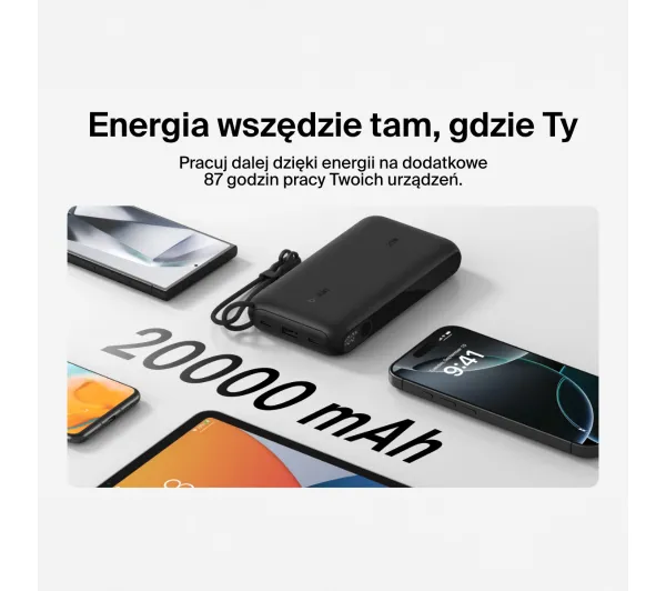 Belkin BoostCharge 20000mAh 20W Czarny