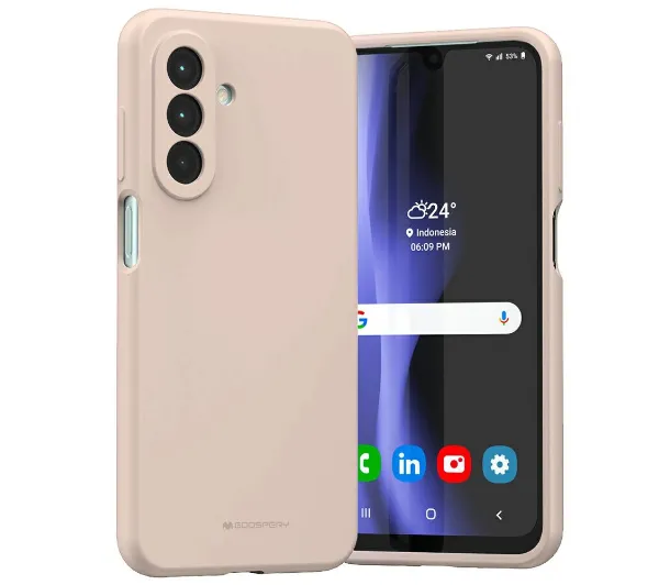 Mercury Silicone do Galaxy A26 Różowo-piaskowy