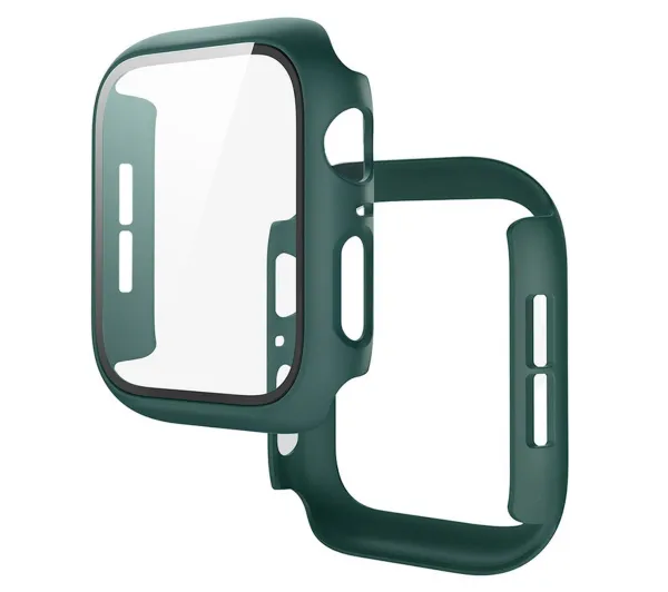 Bizon Case Watch Adamo do Apple Watch SE 3 / SE 2 / SE / 6 / 5 / 4 40mm Matowy ciemnozielony