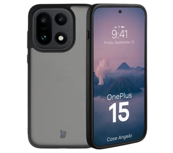 Bizon Angelo do OnePlus 15 Przydymiony-czarny
