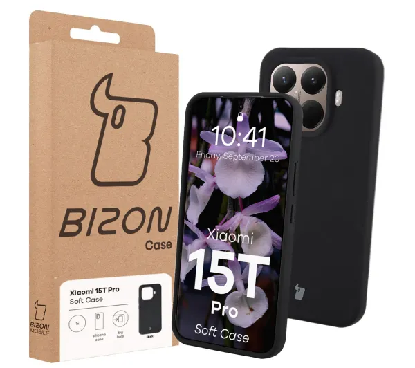 Bizon Soft Case do Xiaomi 15T Pro Czarny
