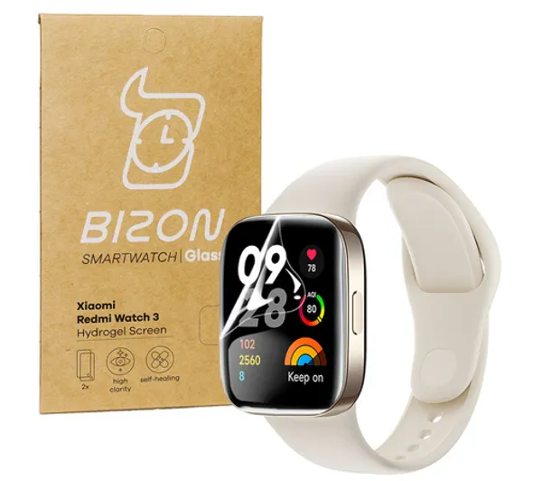 Bizon Glass Watch Hydrogel Duo do Xiaomi Redmi Watch 3 2 sztuki