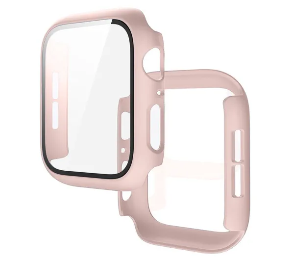 Bizon Case Watch Adamo do Apple Watch SE 3 / SE 2 / SE / 6 / 5 / 4 40mm Matowy różowy