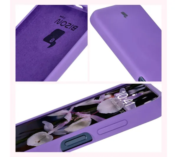 Bizon Soft Case do Samsung Galaxy M35 5G Fioletowy