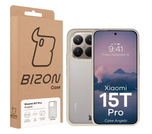Bizon Angelo do Xiaomi 15T Pro z beżową ramką