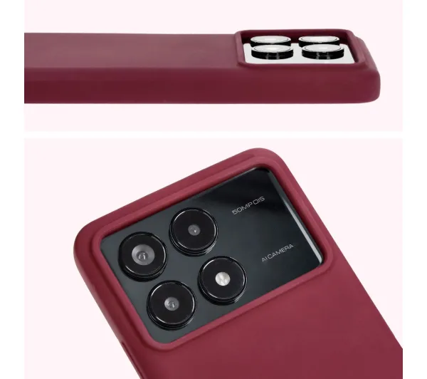 Bizon Soft Case do Xiaomi Poco F6 Pro Ciemnofioletowy