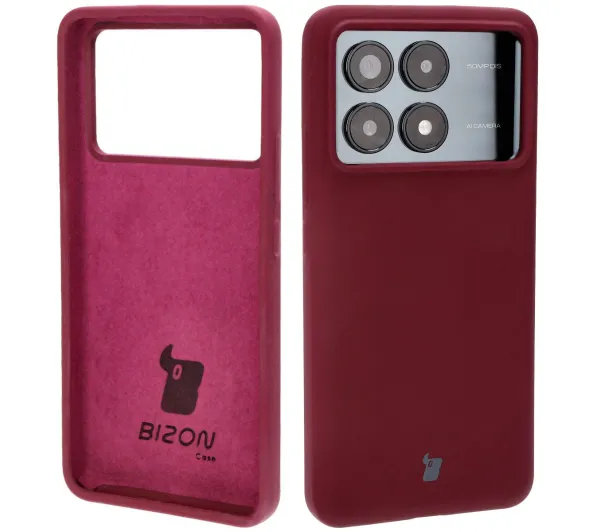 Bizon Soft Case do Xiaomi Poco F6 Pro Ciemnofioletowy