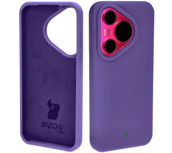 Bizon Bizon Soft Case do Huawei Pura 70 Fioletowy