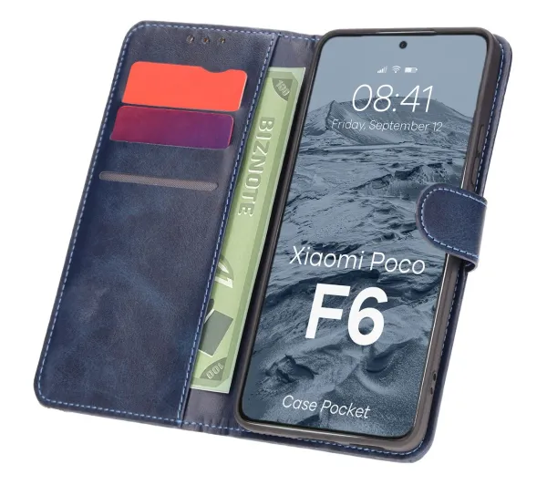 Bizon Pocket do Xiaomi Poco F6 Granatowy