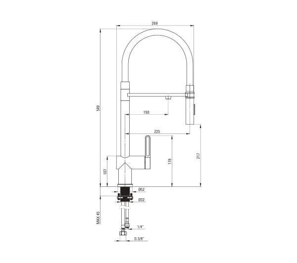 Deante Magnetic BRMFR75M Złoty Stal szlachetna - Kup na Raty - RRSO 0%