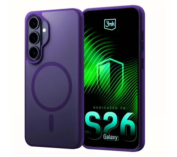 3mk Hardy Hazy MagCase do Galaxy S26 Fioletowy