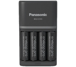 Panasonic Eneloop BQCC55 Pro +AA 4szt.