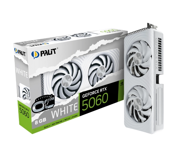 Palit GeForce RTX 5060 White OC 8GB GDDR7 128bit DLSS 4