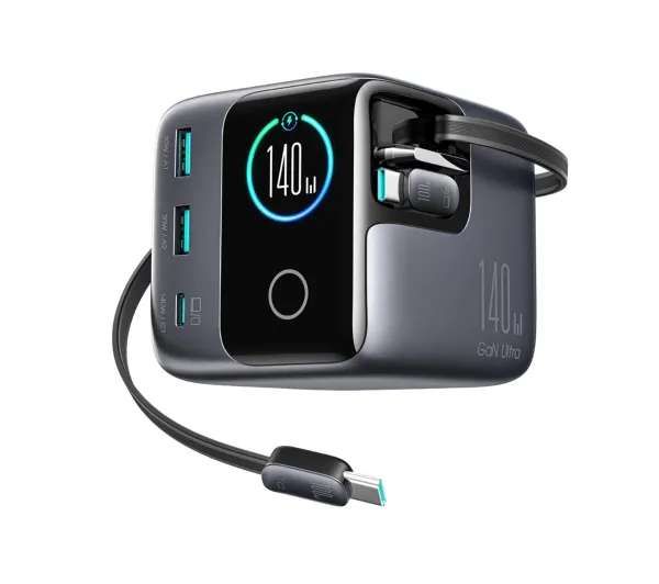 Joyroom Podix JR-TRD01 GaN USB-A USB-C 140W Szary