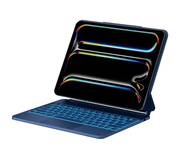 Etui na iPad Pro 13 cali TYPECASE Edge Błękitny Pacyfik Klawiatura