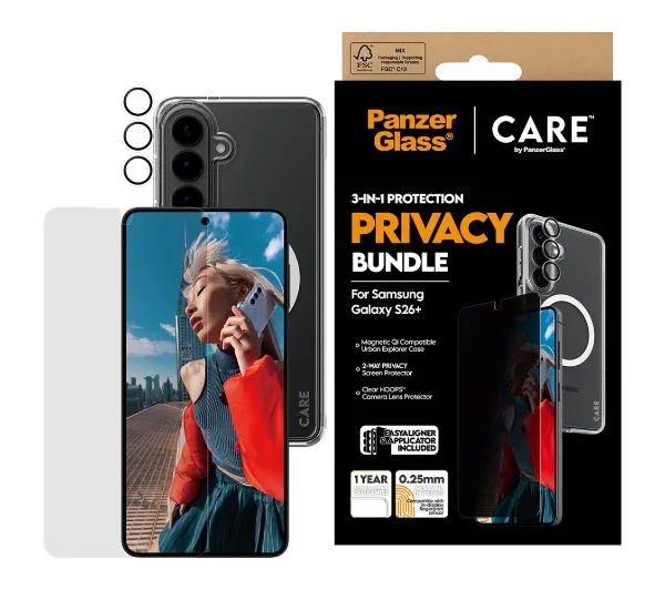 PanzerGlass Privacy 3w1 Etui+Szkło+Lens do Galaxy S26+