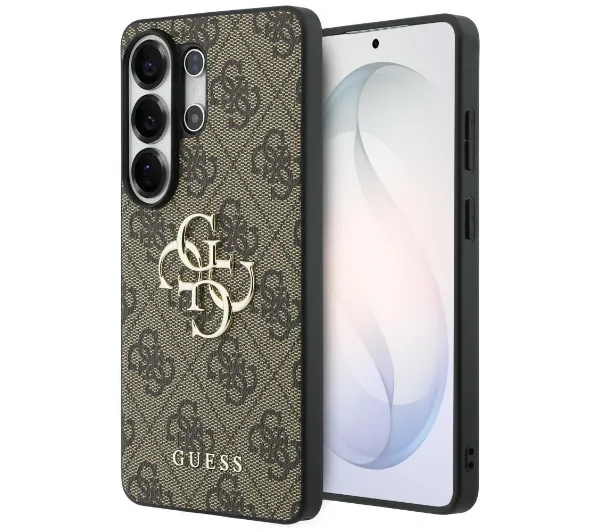 Guess 4G Big Metal Logo do Galaxy S26 Ultra Brązowy