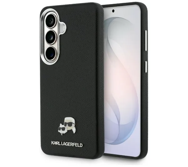 Karl Lagerfeld Saffiano KC Metal Logo MagSafe do Galaxy S26 Czarny