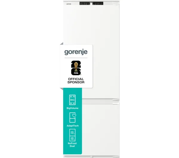 Lodówki do zabudowy - Gorenje LODÓWKA BI NRKI619D61WFE Pełny No Frost 193,6cm Komora świeżości Zdalne sterowanie