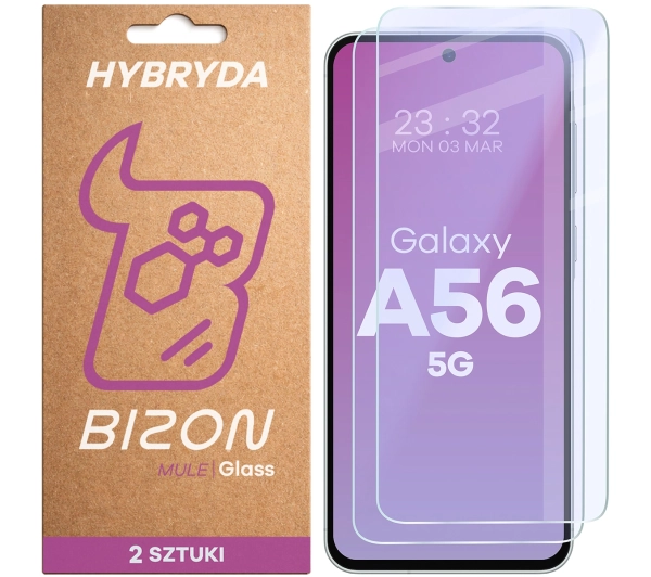 Bizon elastyczne Glass Mule Duo do Galaxy A56 5G 2 sztuki