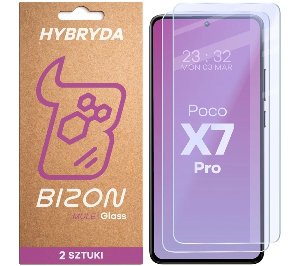Bizon elastyczne Glass Mule Duo do Xiaomi POCO X7 Pro 2 sztuki