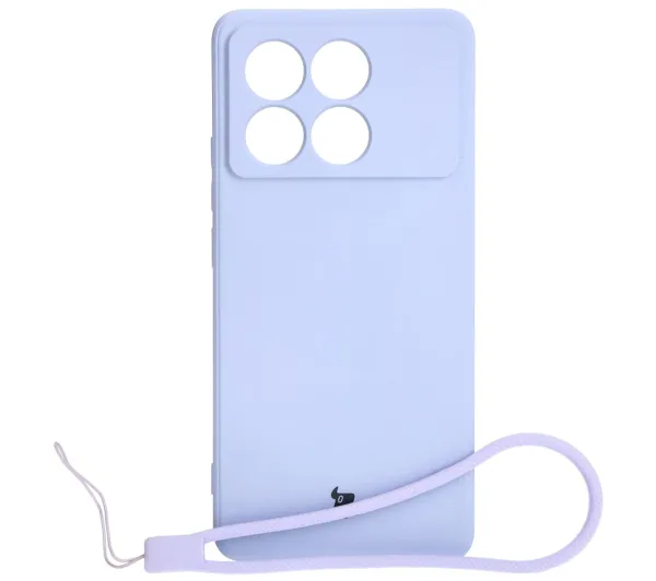 Bizon Silicone Sq do Xiaomi Poco X6 Pro Liliowy