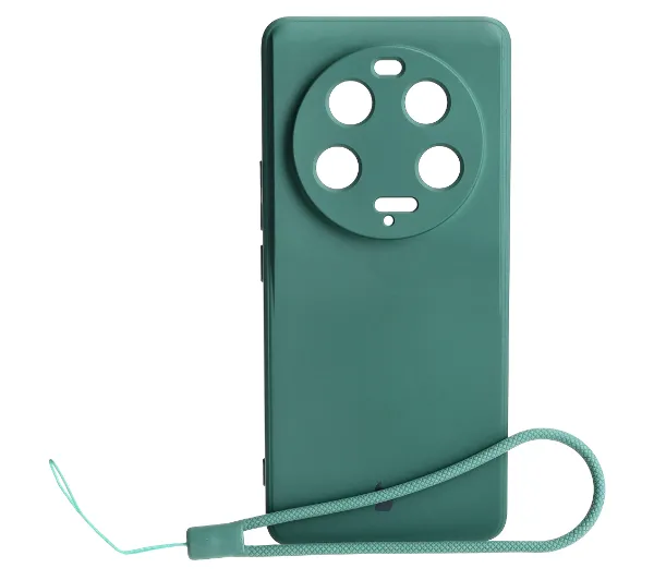 Bizon Silicone Sq do Xiaomi 13 Ultra Ciemnozielony