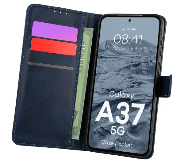 Bizon Pocket do Galaxy A37 5G Granatowy
