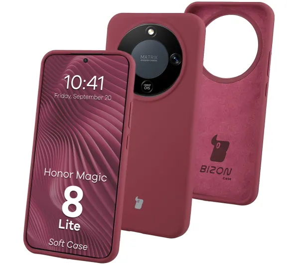 Bizon Soft do Honor Magic8 Lite Śliwkowy