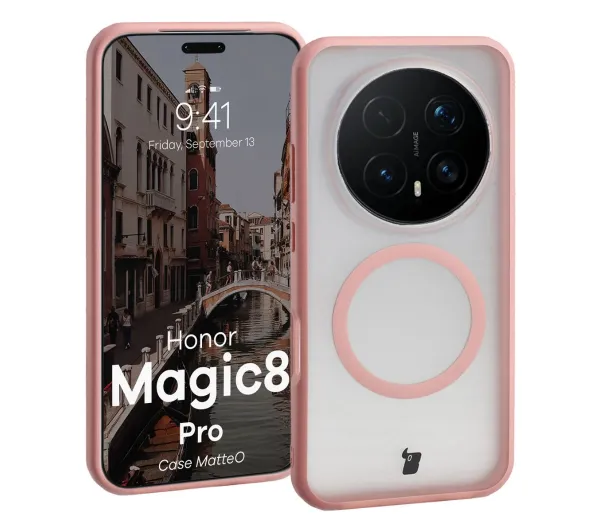 Bizon MatteO do Honor Magic8 Pro Jasnoróżowy