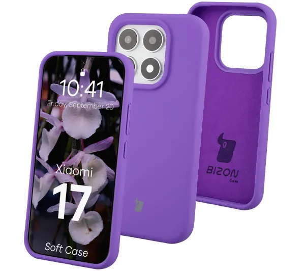 Bizon Soft do Xiaomi 17 Śliwkowy