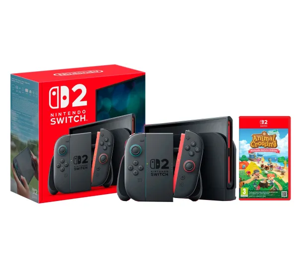 Nintendo Switch 2 Joy-Con Czarny + Animal Crossing New Horizons NS2 Edition