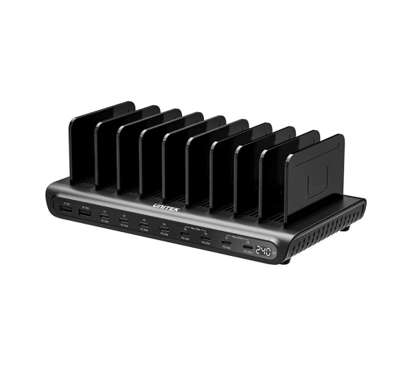 Unitek 8x USB-C 2x USB-A Czarny