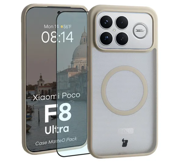 Bizon MatteO Pack do POCO F8 Ultra Beżowy