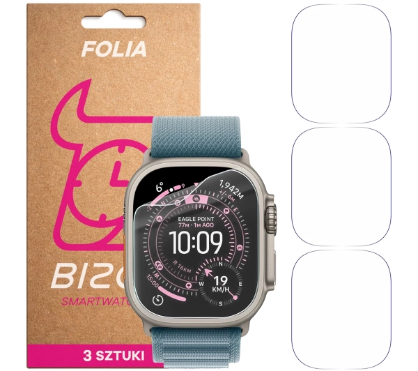 Bizon Watch Film HydroFlex do Apple Watch Ultra 3 / 2 / 1 (49 mm)