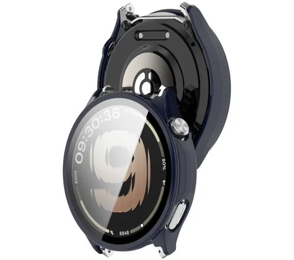 Bizon Case Watch Adamo do OnePlus Watch Lite 45 mm / Oppo Watch S 45 mm Ciemnoniebieski