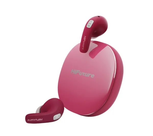 HiFuture FlyBuds4 Dokanałowe Bluetooth 5.4 Funkcje AI z tłumaczeniem ponad 130 języków Różowy