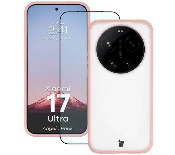 Bizon Angelo Pack do Xiaomi 17 Ultra Jasnoróżowy