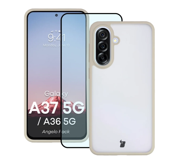 Bizon Angelo Pack do Galaxy A37 5G / A36 5G Beżowy